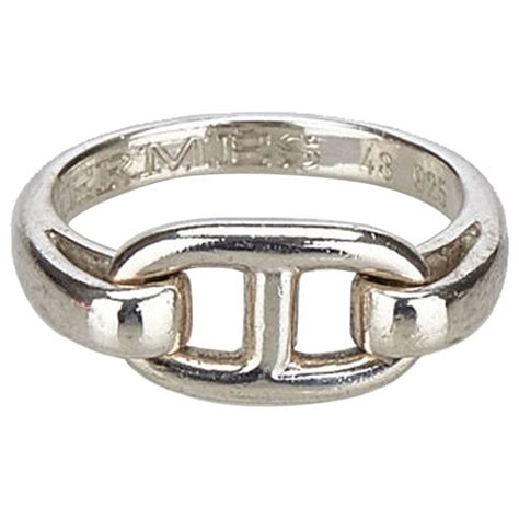 bague hermes argent chaine|Hermes france jewelry en argent.